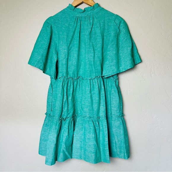 Tuckernuck Women’s Sea Green Crawford Mini Dress Size Small - Picture 9 of 11